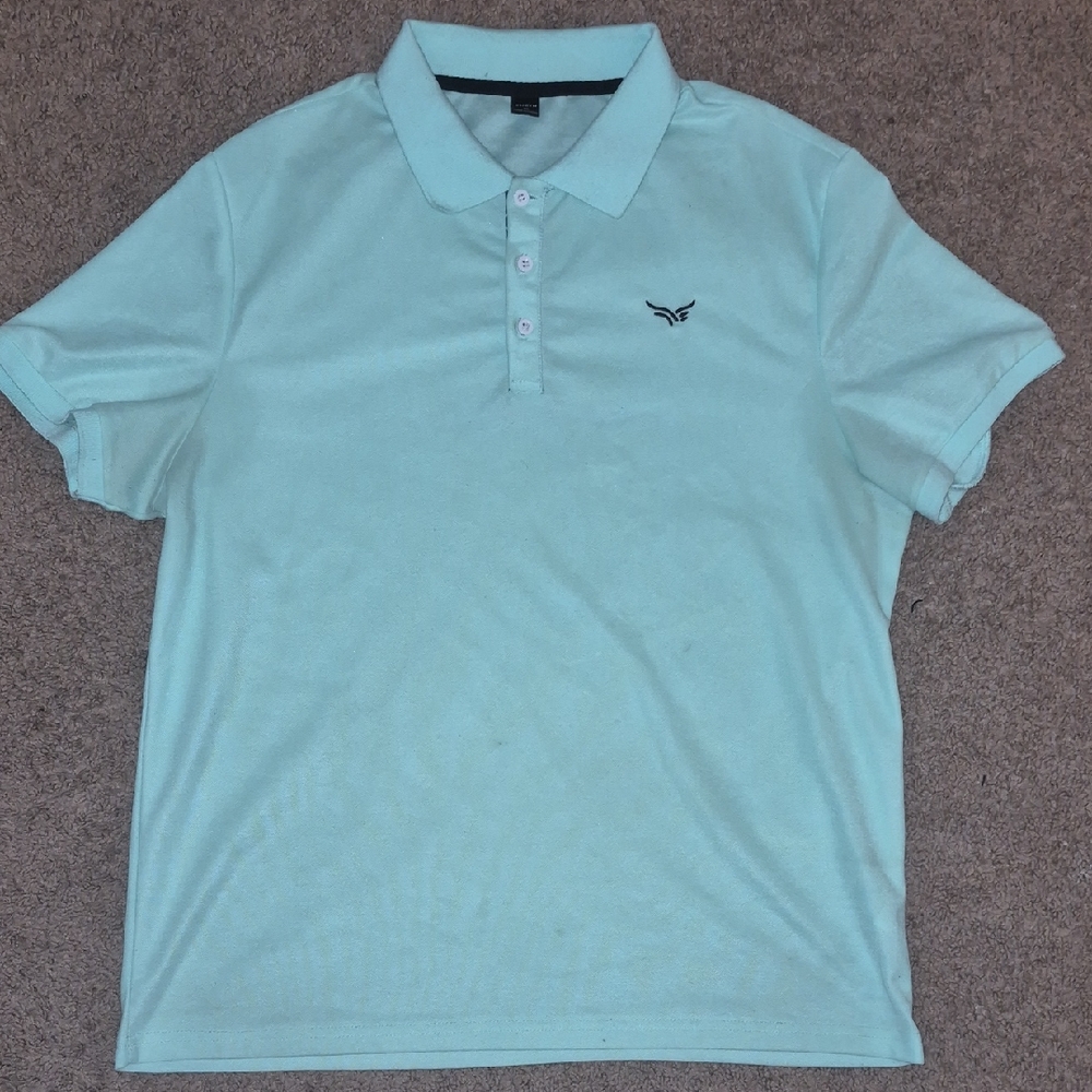 SHEIN Men's Mint Green Polo Shirt